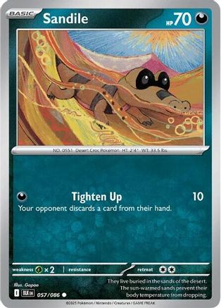Sandile 060/086  - Reverse Holofoil SV Black Bolt - Common