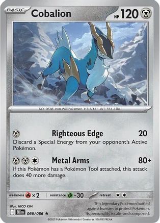 Cobalion (068/086) [Scarlet & Violet: Black Bolt] Reverse Holofoil