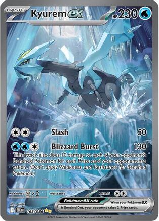 Kyurem ex 168/086  - Holofoil SV Black Bolt - Special Illustration Rare