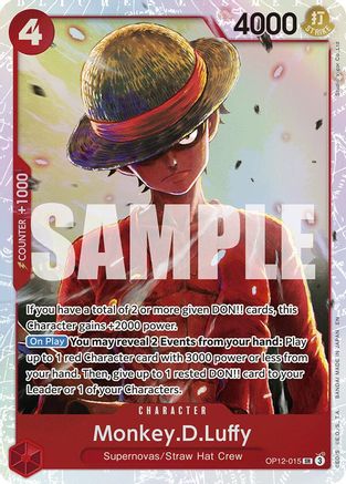Monkey.D.Luffy (OP12-015) - [Legacy of the Master] Foil