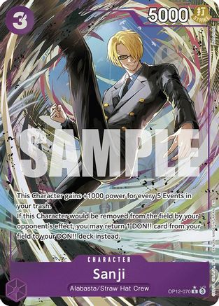 Sanji (070) (Alternate Art) (OP12-070) - [Legacy of the Master] Foil