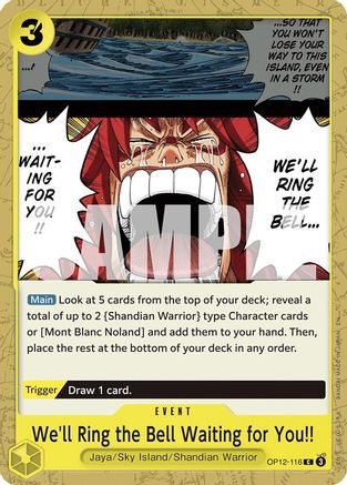 We'll Ring the Bell Waiting for You!! (OP12-116) - [Legacy of the Master]