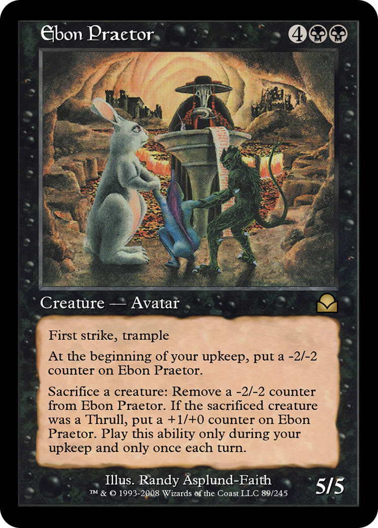 Ebon Praetor  [Masters Edition II] Foil