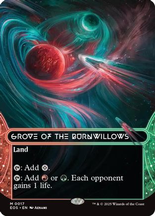 Grove of the Burnwillows (0017) (Borderless)  [Edge of Eternities: Stellar Sights] Foil