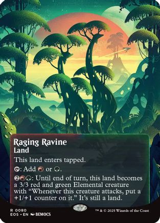 Raging Ravine (0080) (Borderless)  [Edge of Eternities: Stellar Sights]