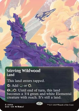 Stirring Wildwood (0084) (Borderless)  [Edge of Eternities: Stellar Sights]