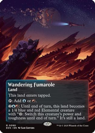 Wandering Fumarole (0090) (Borderless)  [Edge of Eternities: Stellar Sights] Foil