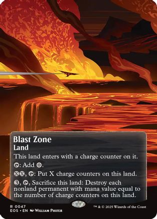 Blast Zone (0047) (Borderless)  [Edge of Eternities: Stellar Sights]
