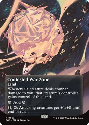 Contested War Zone (0053) (Borderless)  [Edge of Eternities: Stellar Sights]