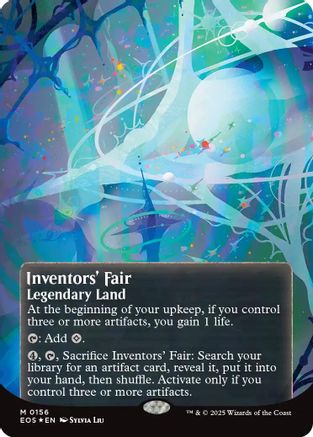 Inventors' Fair (0156) (Borderless) (Galaxy Foil)  [Edge of Eternities: Stellar Sights] Foil