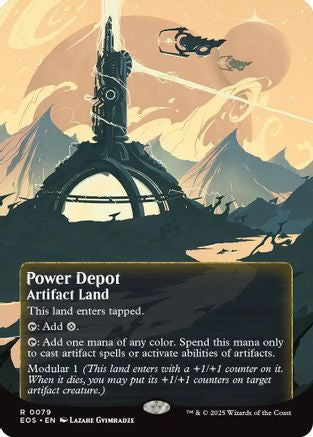Power Depot (0079) (Borderless)  [Edge of Eternities: Stellar Sights] Foil