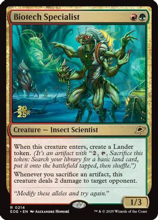 Biotech Specialist  [Prerelease Cards] Foil