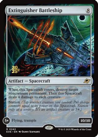 Extinguisher Battleship  [Prerelease Cards] Foil