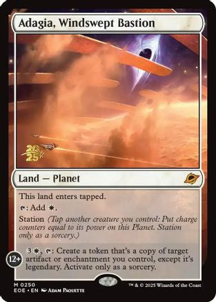 Adagia, Windswept Bastion  [Prerelease Cards] Foil
