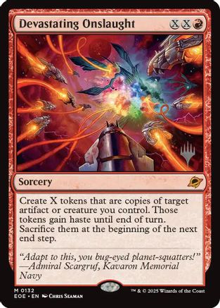 Devastating Onslaught  [Promo Pack: Edge of Eternities] Foil