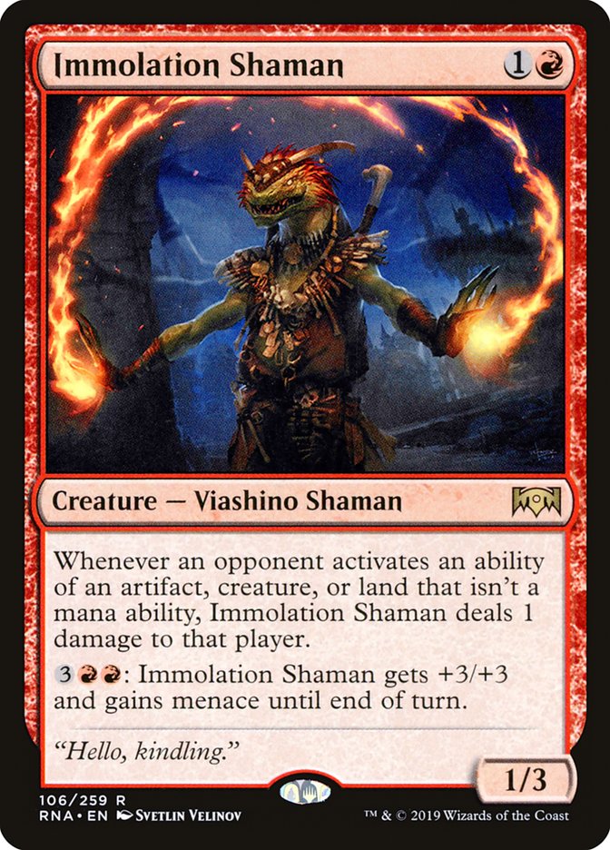 Immolation Shaman [Ravnica Allegiance] Foil
