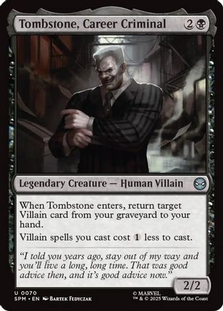 Tombstone, Career Criminal  [Marvel's Spider-Man] Foil