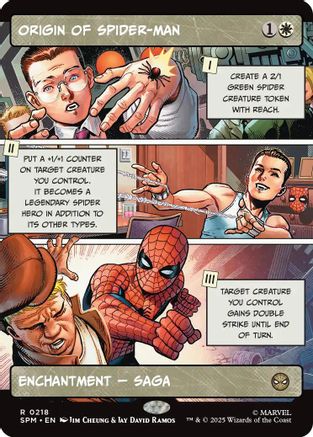 Origin of Spider-Man (Borderless)  [Marvel's Spider-Man] Foil