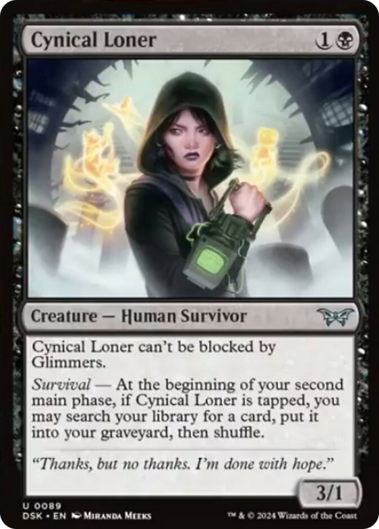 Cynical Loner [Duskmourn: House of Horror] Foil
