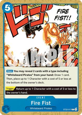 Fire Fist (ST22-017) - [Starter Deck 22: Ace & Newgate]