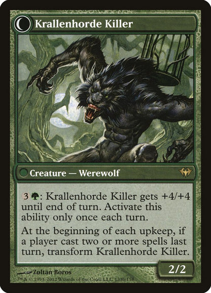 Wolfbitten Captive // Krallenhorde Killer [Dark Ascension] Foil