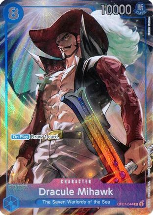 Dracule Mihawk (Seven Warlords of the Sea Binder Set) (OP07-044) - [One Piece Promotion Cards] Foil