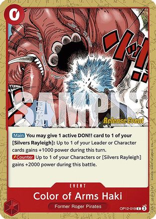 Color of Arms Haki (OP12-019) - [Legacy of the Master Release Event Cards]