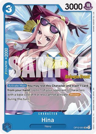 Hina (OP12-051) - [Legacy of the Master Release Event Cards]