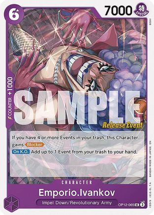 Emporio.Ivankov (065) (OP12-065) - [Legacy of the Master Release Event Cards]