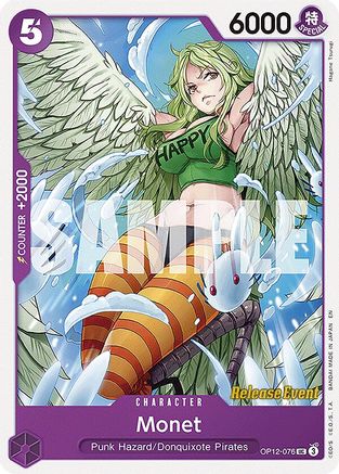 Monet (OP12-076) - [Legacy of the Master Release Event Cards]