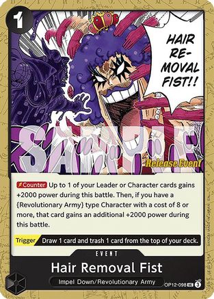 Hair Removal Fist (OP12-098) - [Legacy of the Master Release Event Cards]