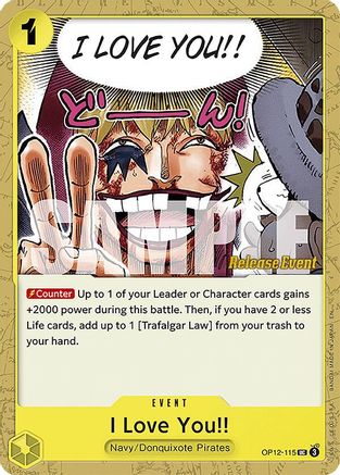 I Love You!! (OP12-115) - [Legacy of the Master Release Event Cards]