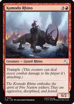 Komodo Rhino  [Avatar: The Last Airbender: Eternal-Legal]