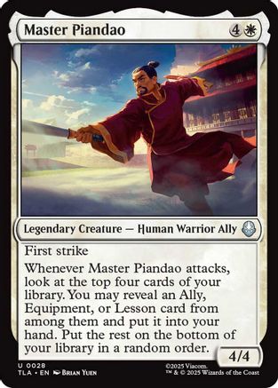 Master Piandao  [Avatar: The Last Airbender] Foil