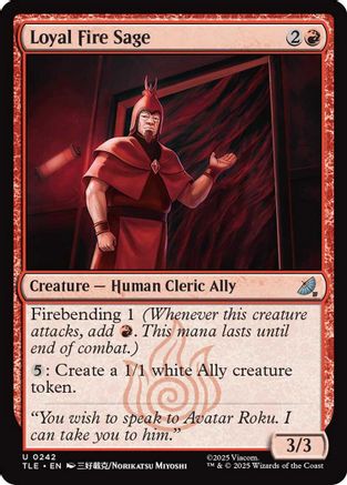 Loyal Fire Sage  [Avatar: The Last Airbender: Eternal-Legal]