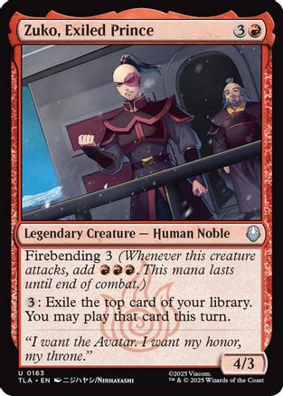 Zuko, Exiled Prince  [Avatar: The Last Airbender]