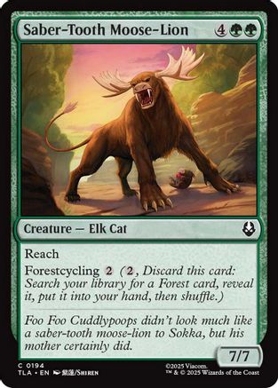 Saber-Tooth Moose-Lion  [Avatar: The Last Airbender]