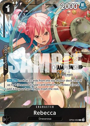 Rebecca (CS 25-26 Celebration Pack) (OP04-092) - [One Piece Promotion Cards] Foil