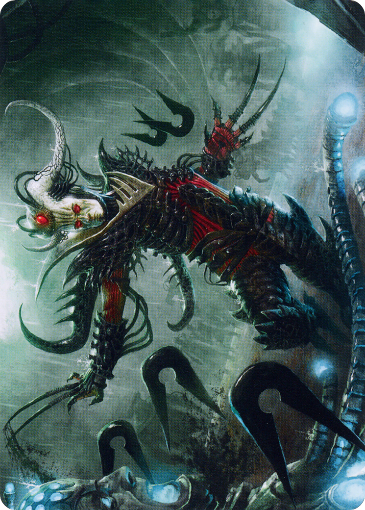 Vraan, Executioner Thane // Vraan, Executioner Thane  [Phyrexia: All Will Be One Art Series] (Borderless) Foil