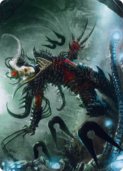 Vraan, Executioner Thane // Vraan, Executioner Thane  [Phyrexia: All Will Be One Art Series] (Borderless) Foil
