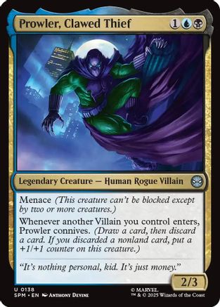 Prowler, Clawed Thief  [Marvel's Spider-Man]