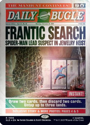 Frantic Search (1996) (Rainbow Foil)  [Secret Lair Drop Series] Foil