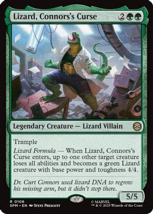Lizard, Connors's Curse  [Marvel's Spider-Man]