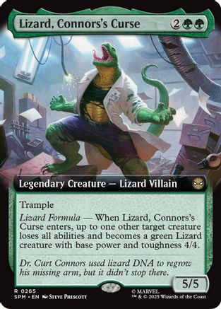 Lizard, Connors's Curse (Extended Art)  [Marvel's Spider-Man] Foil
