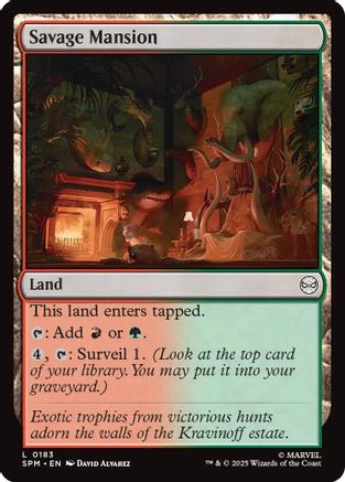 Savage Mansion  [Marvel's Spider-Man] Foil