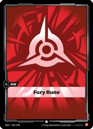 Fury Rune (007/298) - Riftbound - [Origins]