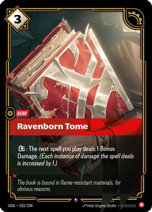 Ravenborn Tome (032/298) - Riftbound - [Origins] Foil