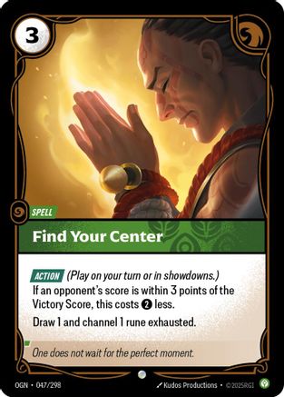 Find Your Center (047/298) - Riftbound - [Origins]