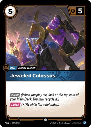 Jeweled Colossus (086/298) - Riftbound - [Origins] Foil
