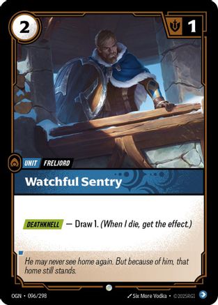 Watchful Sentry (096/298) - Riftbound - [Origins] Foil